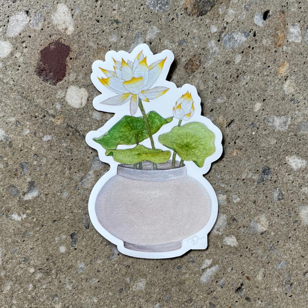 MOON JAR LOTUS Magnet (Pre-Order)