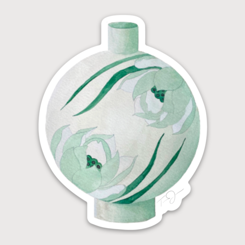 CELADON MOON JAR Sticker